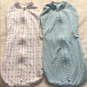 2 SwaddleMe newborn swaddles/sleep sacks